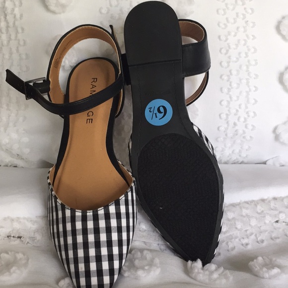 Black /white checked shoes - Picture 3 of 3